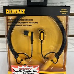 Dewalt Jobsite Pro Wireless Bluetooth Earphones New 
