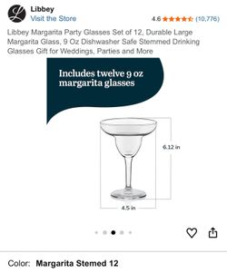 Margarita glasses 12 pieces
