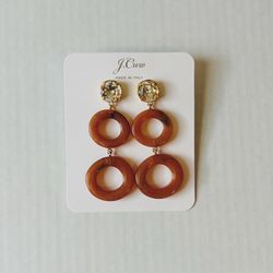 J Crew Made-in-Italy Round Drop Earrings