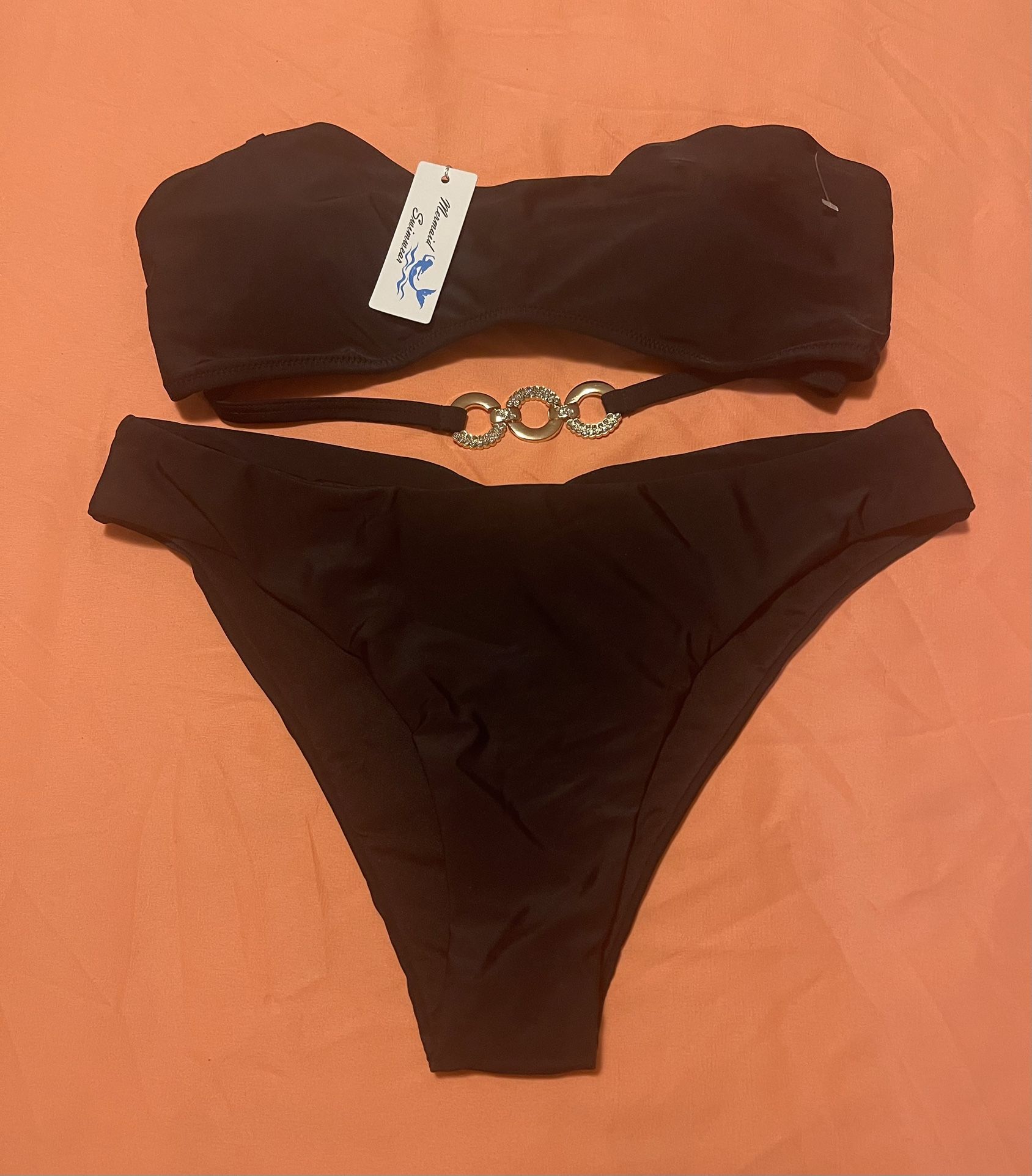 Brand New Black Bikini Set Size Large Juniors