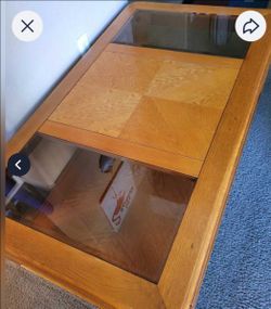 Oak coffee table