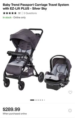 New Factory Sealed Baby Trend Passport Carriage Travel System