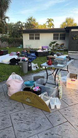 Garage yard sale everything $1
