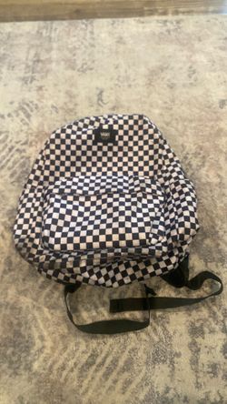 Vans checkered backpack.