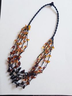 Baltic Sea Amber multi strand necklace