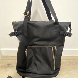 Timbuk2 Tote Backpack With Gold Zippers/hooks