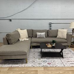 Joybird Ainsley Sectional Sofa W/ Bumper (Delivery Available)