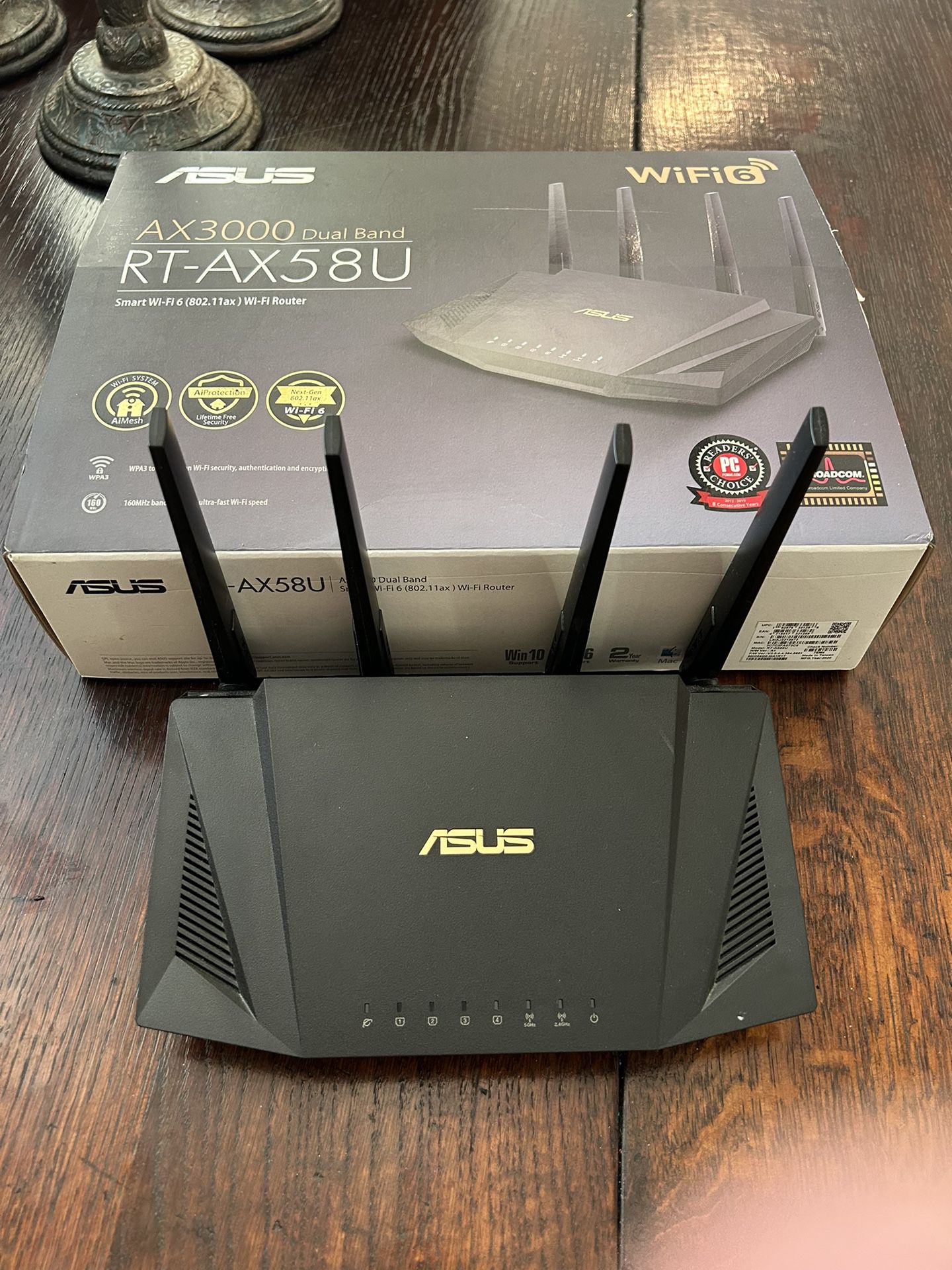 ASUS  AX-3000 RT-AX58U Dual band Router 