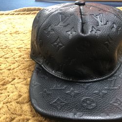 Louis Vuitton leather 1 Cap hat Never Used NWOT