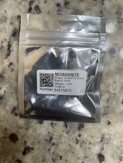 Moissanite round 6.5 brilliant