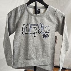 Youth Girls 10/12 Colosseum Heather Grey Nittany Lions Pullover Size Large