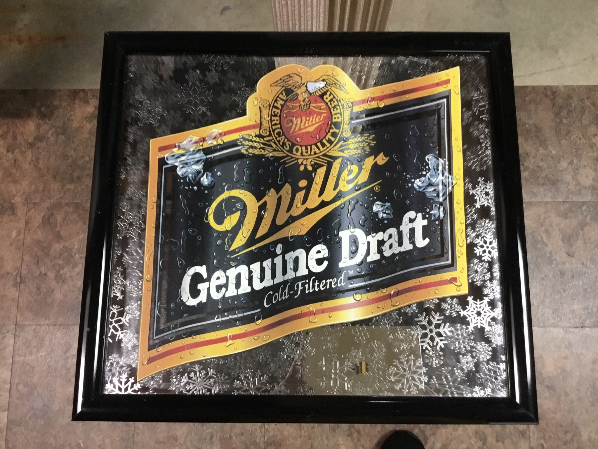 Miller Genuine Draft Framed Mirror