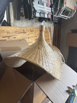 Boho Rattan Hanging Light