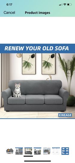 XL Sofa +3 Oversize Cushion Covers