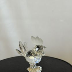 Swarovski Crystal Rooster 7674 NR 030 Retired Mini Farm Figurine 