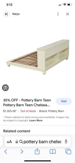Pottery barn chelsea platform bed deals