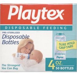 Playtex ULTRASEAL Disposable Baby Bottle Liners 4oz And Brush Buddies Baby Care 0-3 years BPA Free Finger Toothbrush Soft Bristles NIP