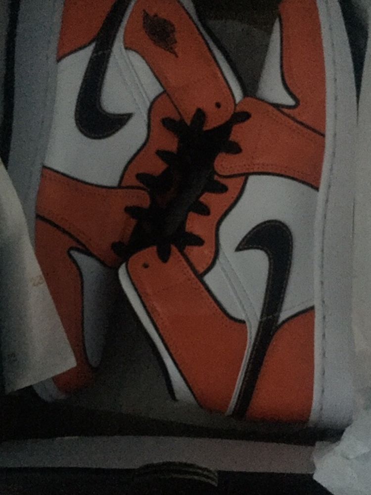 Air Jordan 1 Mid Orange Turf