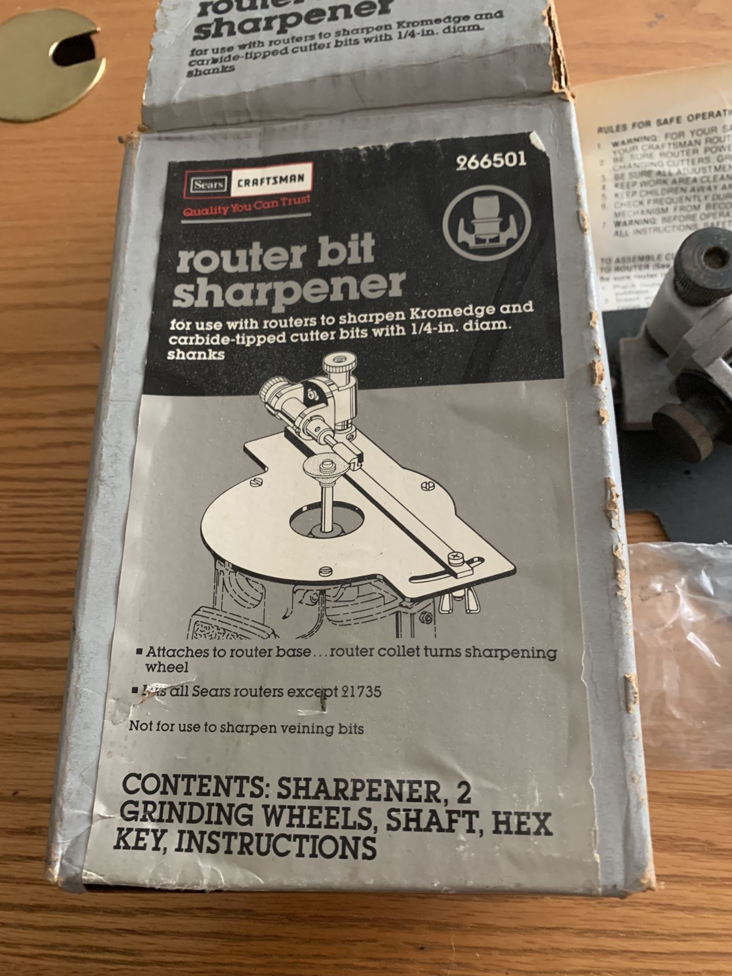 Sears Craftsman Router Bit Sharpener