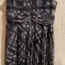 Coldwater Creek~black and gray dress