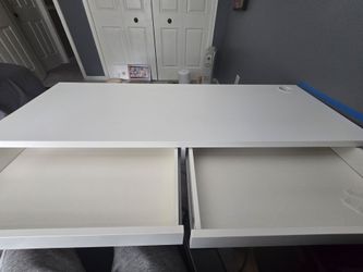 2 Drawer Ikea Desk White