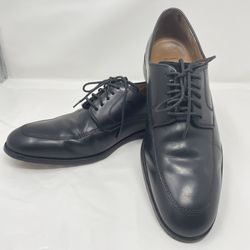 Johnston & Murphy Mens Dress Shoes Sz 9 D Black Leather Lace-up Sheepskin Insole