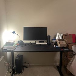 Gaming desk 55’’ T shaped Carbon Surface