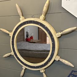 Boat Wheel Mirror 