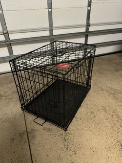 Double door dog crate (24" x 17" x 19")