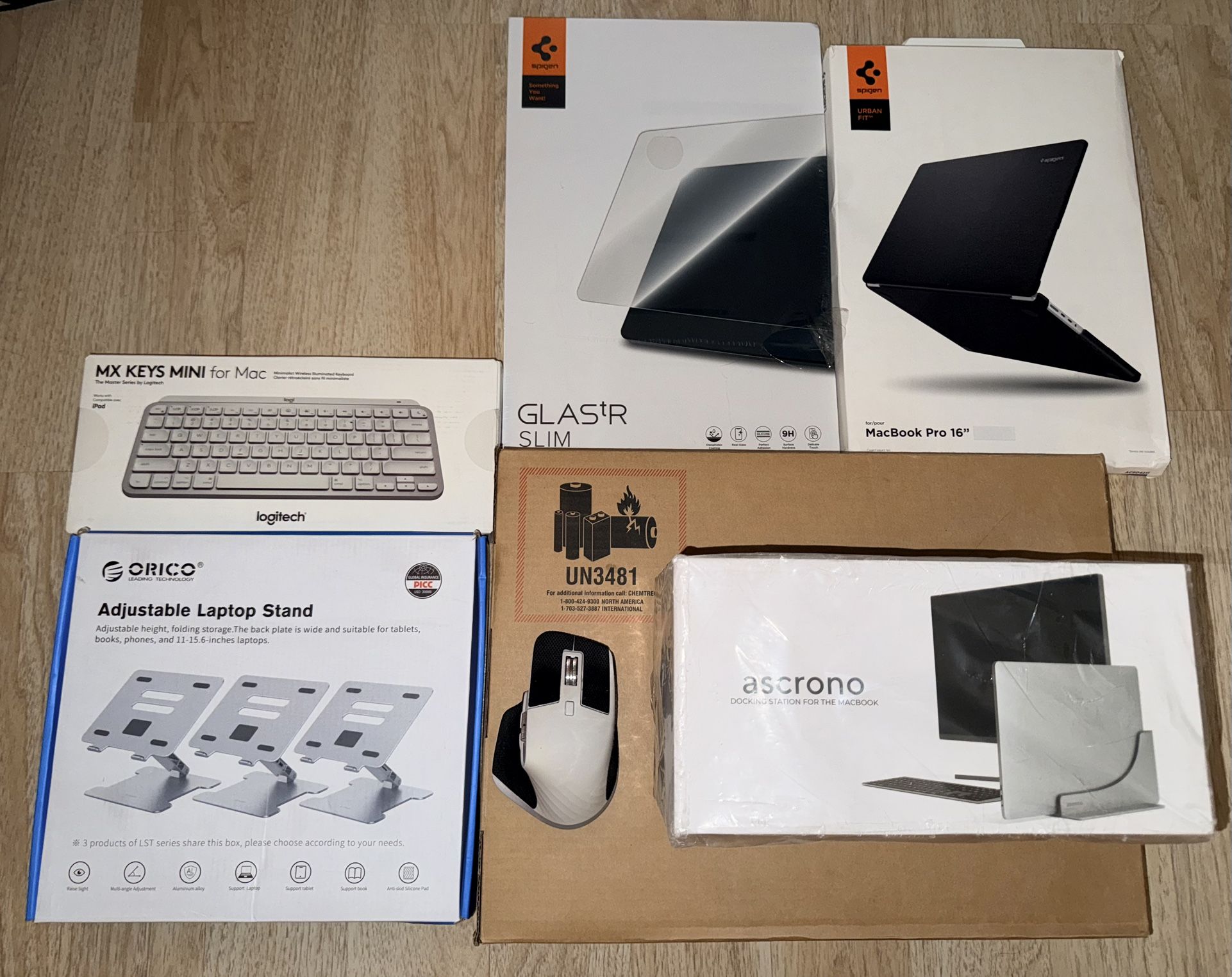 New 16” M3 Pro MacBook Pro + Logitech MX + Ascrono Dock Bundle - Factory Sealed