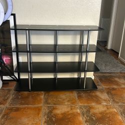 XL Highboy TV Stand, Black