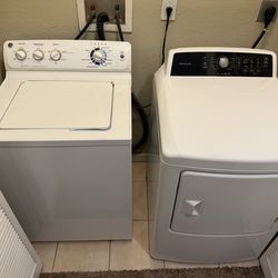 Washer & Dryer Set – New Frigidaire Dryer + GE Washer, Works Perfectly