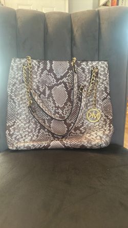 Michael Kors snake pattern bag