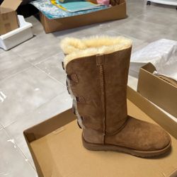 UGG Bailey Bow II Suede Tall Boots