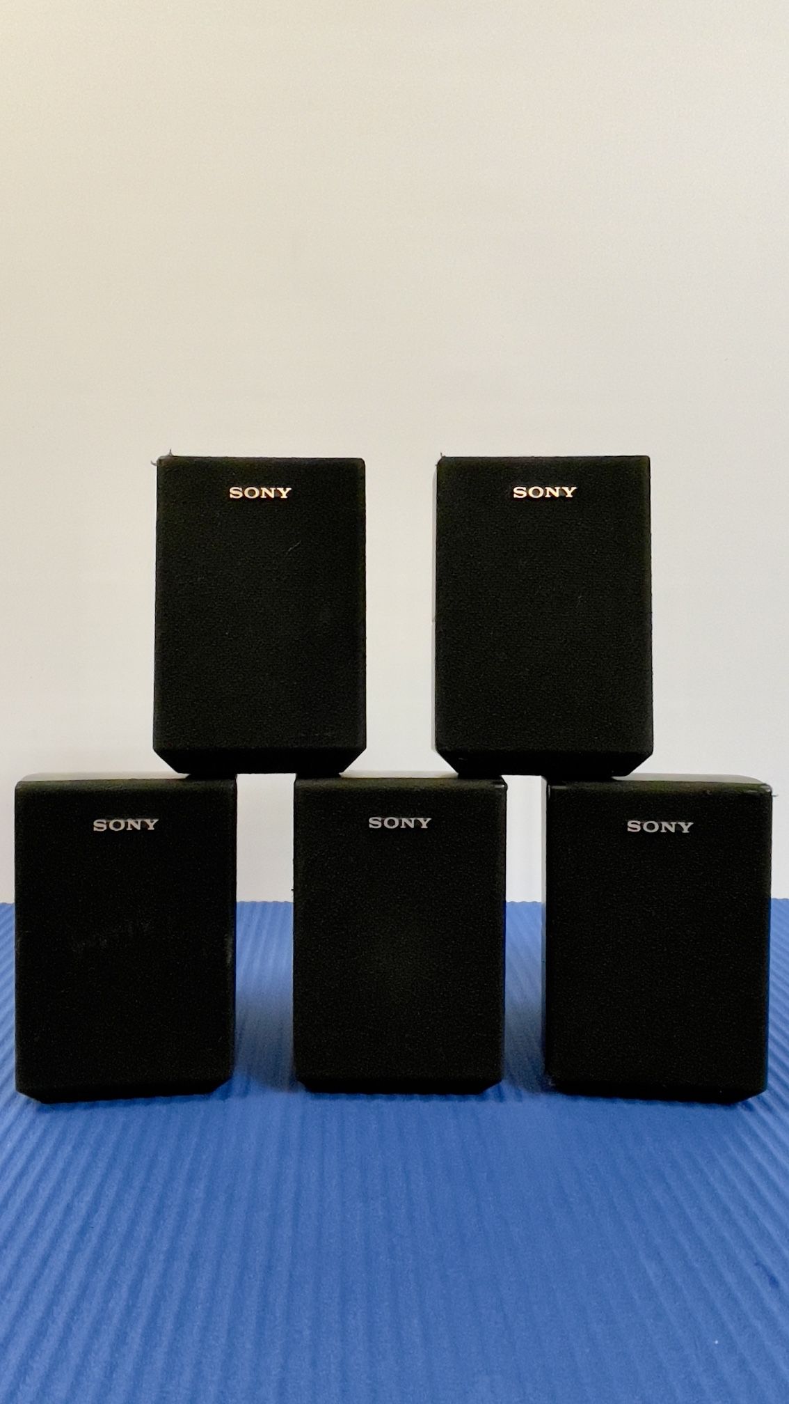 Vintage Five SONY Theater Satellite Cube Surround Sound Speakers. Model: SS-MSP1. Tested