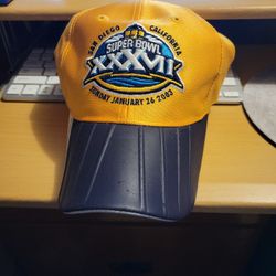 Reebok NFL Super Bowl XXXVII 2003 Adult Hat Yellow/white/black