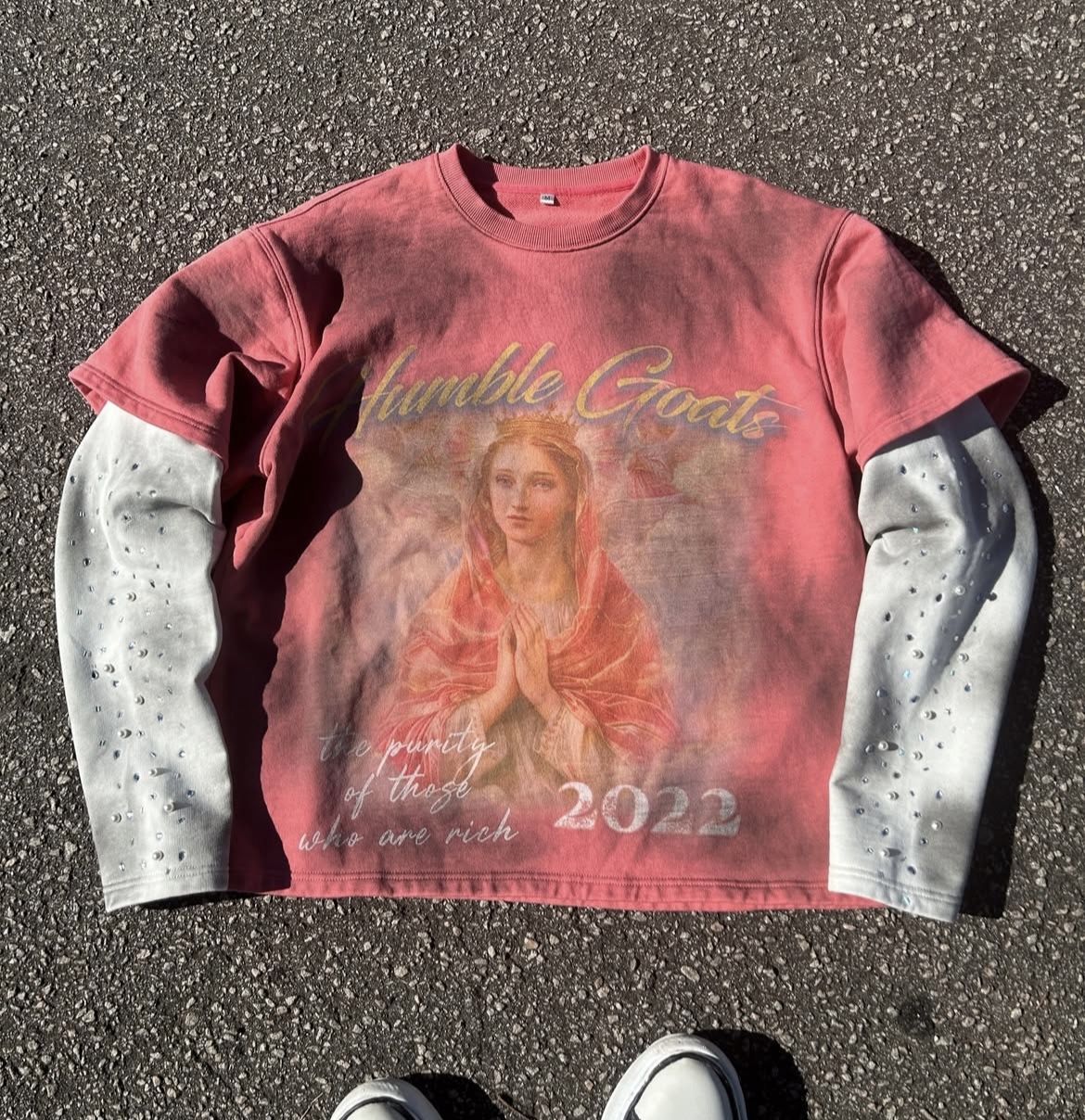 Humble Goats Pearls And Rhinestones Longsleeve T Shirt