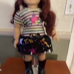 Pleasant Co Doll With Cute Dress And Booots