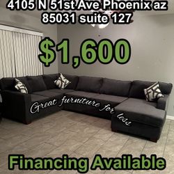 3 PCs Sectional Grey Brand New