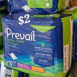 Prevail underpads