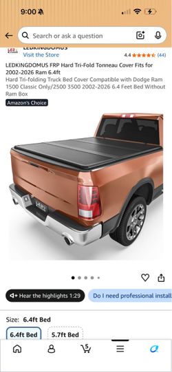 Truck bed cover