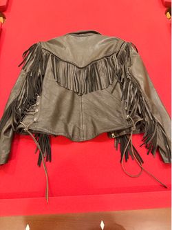 Women's leather riding jacket
