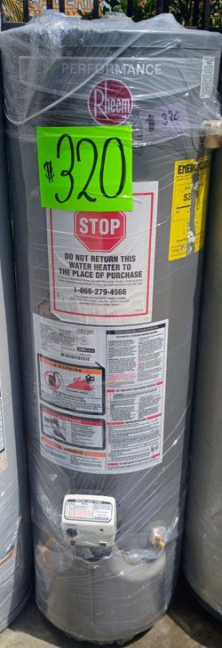 Rheem water heater 38 gallons