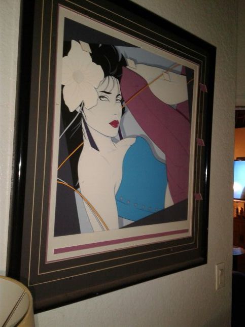 Large Nagel in original double matted and ready to hang