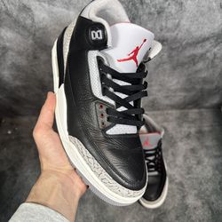 Size 10.5 Jordan 3 Black Cement no Box