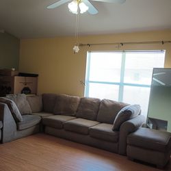 Sectional Fabric Sofa grey