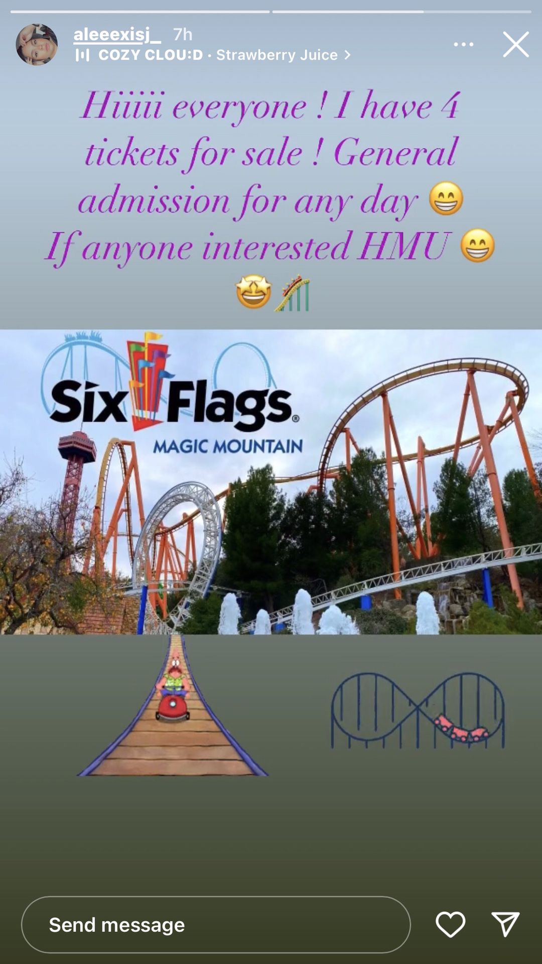 3 Six Flags Tickets For 200$
