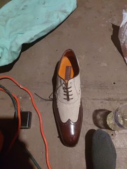 Mezlan Two-Tone Wingtip Oxford Dress Shoe