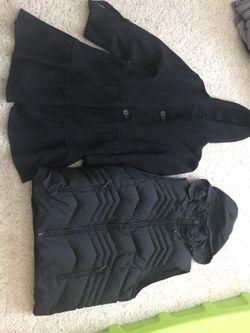 Black vest and sweater size small