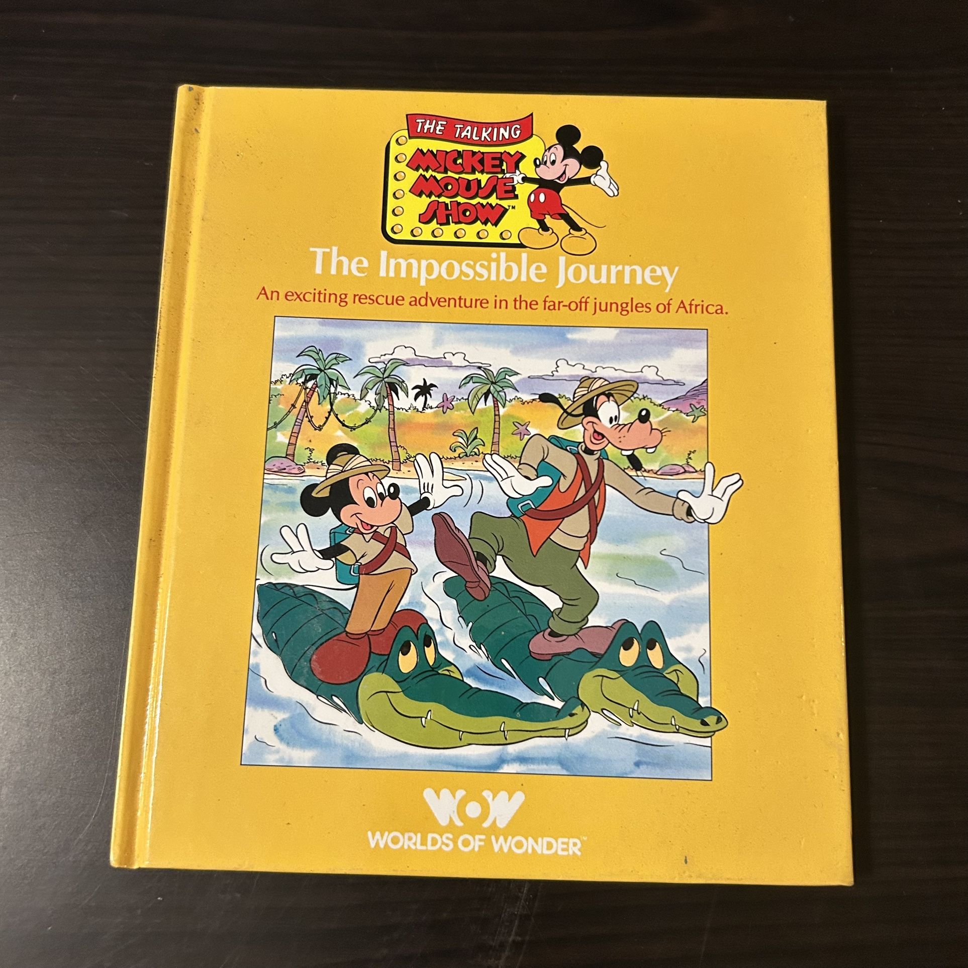 The Impossible Journey Talking Mickey Mouse Show Disney Hardcover 1986 Book Disney